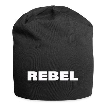 Rebel - Jersey Beanie - black - Front