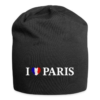 I love Paris France - Jersey Beanie - black - Front