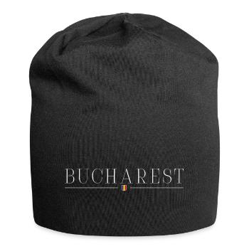 Bukarest: Eleganz, Geschichte, Urbaner Stil - Jersey-Beanie - Schwarz - Vorne
