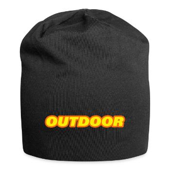 OUTDOOR - Jersey Beanie - black - Front