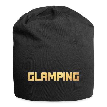Glamping Gold Luxury Camping Camper Holiday Exclusive - Jersey Beanie - black - Front