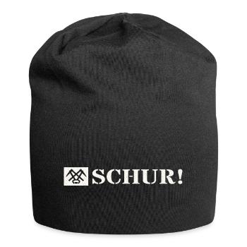 Schur Gondach Nodda Gemorje Siegerländer Platt - Jersey-Beanie - Schwarz - Vorne