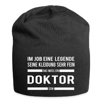 Doktor - Jersey-Beanie - Schwarz - Vorne