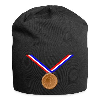 Bronzemedaille 3. - Jersey-Beanie - Schwarz - Vorne