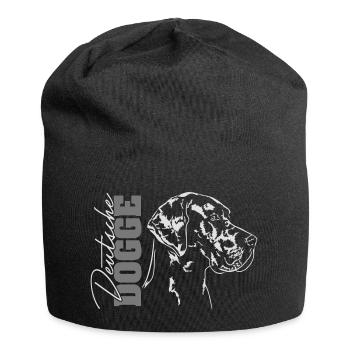 DEUTSCHE DOGGE Portrait Wilsigns - Jersey-Beanie - Schwarz - Vorne