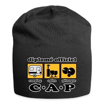 Camping Aperitif Schalen flex - Jersey-Beanie - Schwarz - Vorne
