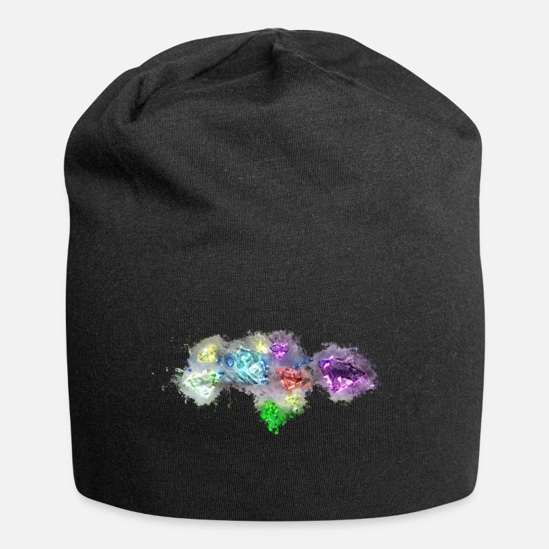 Diamants Bijoux brillants - Bonnet en jersey - noir