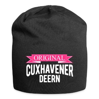Cuxhaven original cuxhavener deern - Jersey-Beanie - Schwarz - Vorne