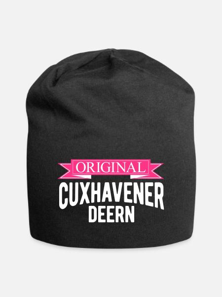 Cuxhaven original cuxhavener deern - Jersey-Beanie - Schwarz