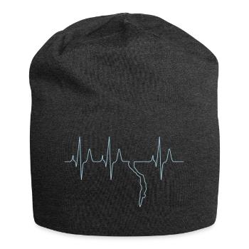 Apnoetauchen Freitaucher Herzschlag - Jersey-Beanie - Anthrazit - Vorne
