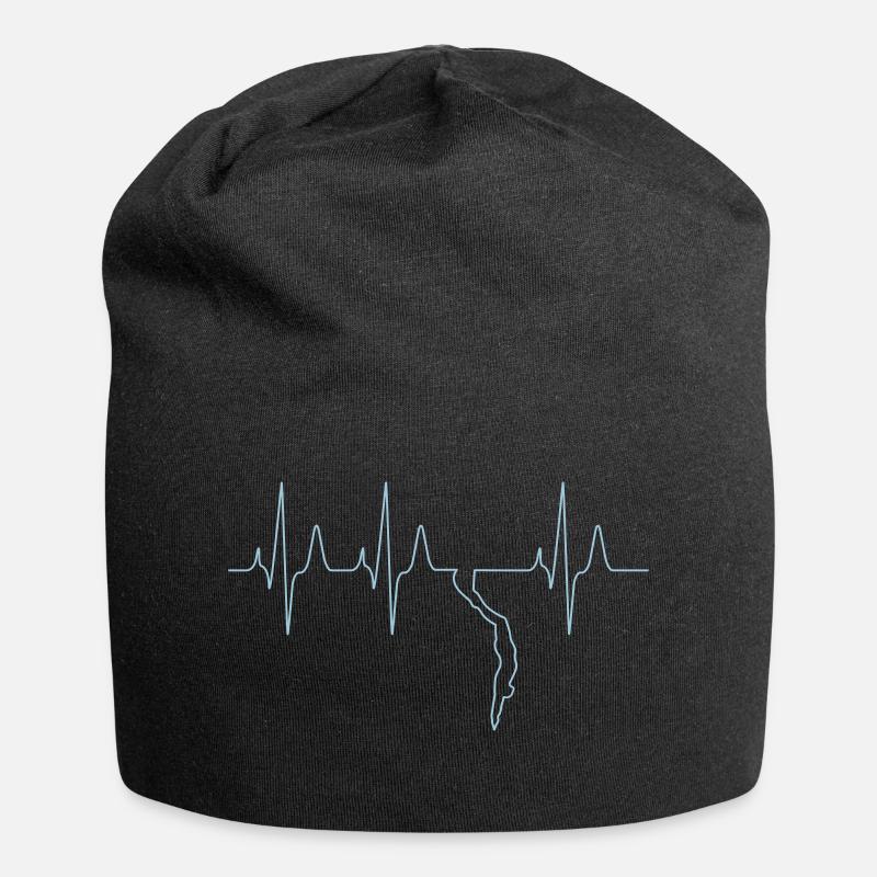 Battement de coeur en apnée - Bonnet en jersey - noir