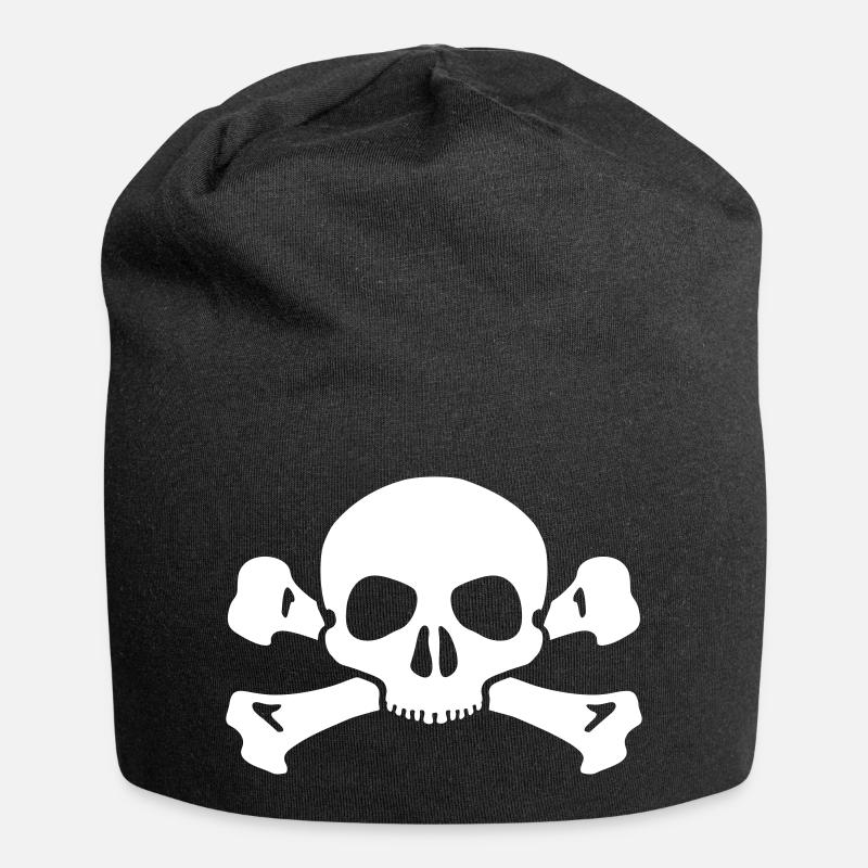 Tête de mort - Bonnet en jersey - noir