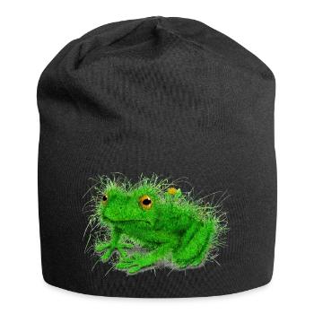 Grass Frog - Jersey Beanie - black - Front