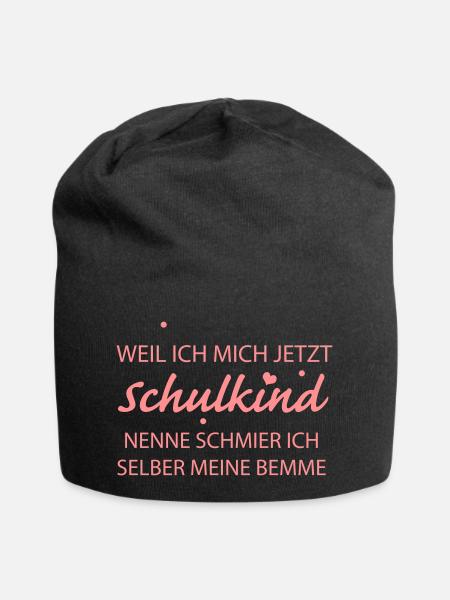Schulkind (b) - Jersey-Beanie - Schwarz