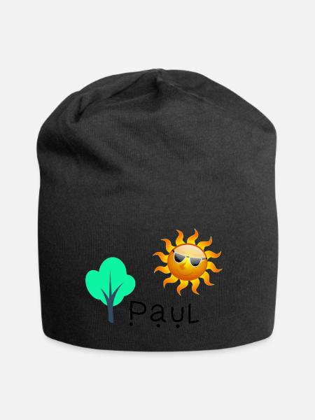 Paul - Jersey Beanie - black
