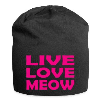 Chat Katze - Bonnet en jersey - noir - Devant