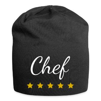 Chef Hôtel 5 étoiles - Bonnet en jersey - noir - Devant