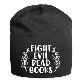Book Reader Sweatshirt Fight Evil Read Books Bookw - Bonnet en jersey - noir - Devant