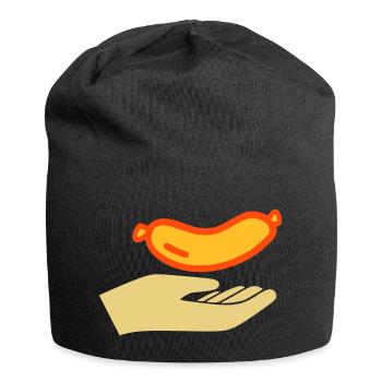 Saucisses à distribuer - Bonnet en jersey - noir - Devant