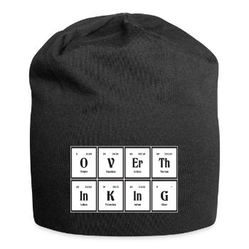 Overthingking | Periodic Table of Elements - Jersey Beanie - black - Front