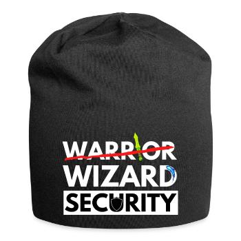 WARRIOR IS WIZARD SECURITY DRAGONS AVENTURES JDR - Bonnet en jersey - noir - Devant