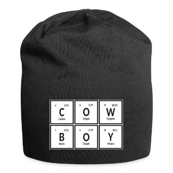 Cowboy | Tableau périodique des éléments - Bonnet en jersey - noir - Devant