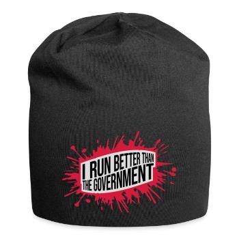 mieux fonctionner que le gouvernement - Bonnet en jersey - noir - Devant