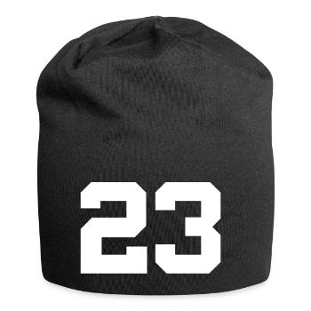 Anzahl 23 - Jersey-Beanie - Schwarz - Vorne