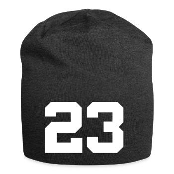 Number 23 - Jersey Beanie - charcoal grey - Front