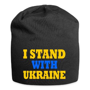 I stand with ukraine - Jersey-Beanie - Schwarz - Vorne