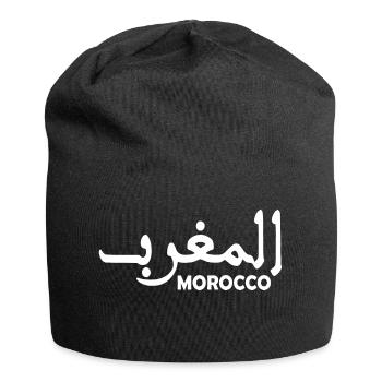 Marokko - Jersey-Beanie - Schwarz - Vorne