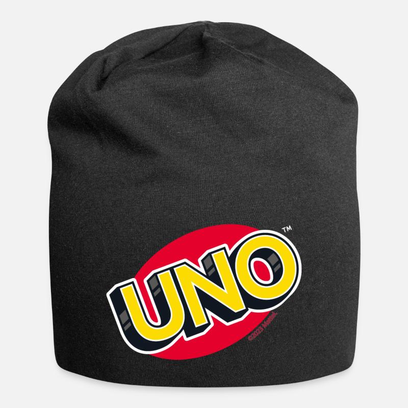 UNO™ Klassisches Logo - Jersey-Beanie - Schwarz
