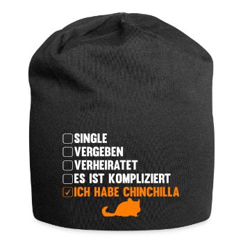 Es ist kompliziert ich habe Chinchilla - Jersey-Beanie - Schwarz - Vorne