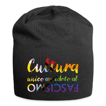 La culture comme antidote au fascisme - Bonnet en jersey - noir - Devant