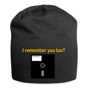 5 disquettes 25 pouces - Bonnet en jersey - noir - Devant