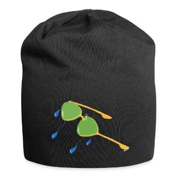 BRILLEN, DIE ICH MIR NICHT KAUFEN KONNTE, ALS ICH JUNG WAR v.Finale - Jersey-Beanie - Schwarz - Vorne