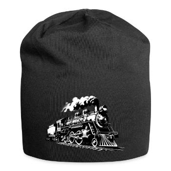 Railway at Christmas - Jersey Beanie - black - Front