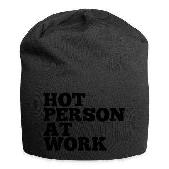 Hot Person At Work Gym Self Love - Jersey-Beanie - Schwarz - Vorne