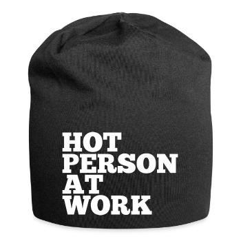 Hot Person At Work Gym Self Love - Jersey-Beanie - Schwarz - Vorne