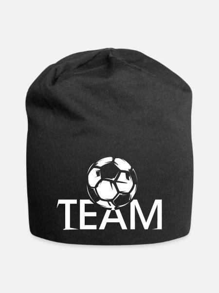 team mannschaft icon symbol ball fußball club - Jersey-Beanie - Schwarz