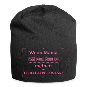 lustige sprüche - Jersey-Beanie - Schwarz - Vorne