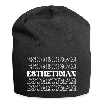 Esthetician Skincare Specialist Beauty Therapist - Jersey Beanie - black - Front