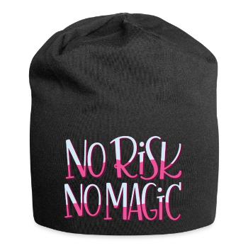 No Risk No Magic - Jersey-Beanie - Schwarz - Vorne