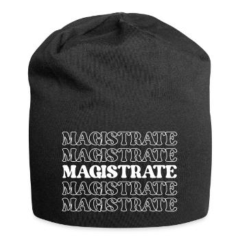 Magistratsrichter, Richter, Richter, Schiedsrichter - Jersey-Beanie - Schwarz - Vorne