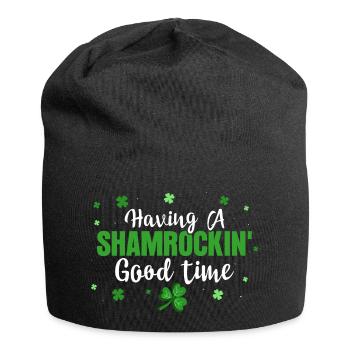 Having A Shamrockin' Good Time - Jersey-Beanie - Schwarz - Vorne