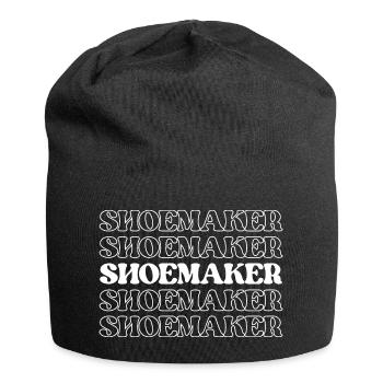 Schuster Schuster Schuh Mechaniker Schuh Fixer Schuh - Jersey-Beanie - Schwarz - Vorne