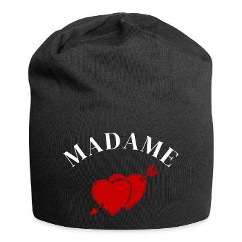 Madame Heart Arrow - Bride-to-be - Jersey Beanie - black - Front