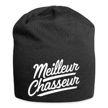 Meilleur chasseur - Bonnet en jersey - noir - Devant