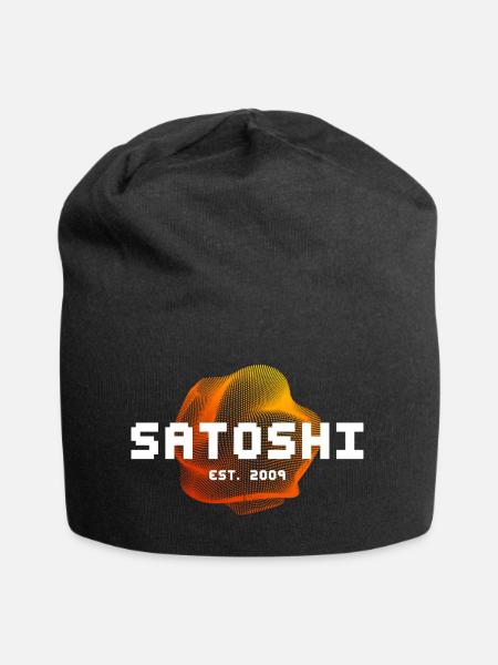 Satoshi Nakamoto est. 2009 Blockchain Bitcoin - Jersey-Beanie - Schwarz