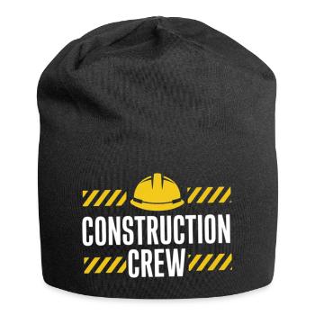 Conception de la sécurité de l’équipe de construction - Bonnet en jersey - noir - Devant